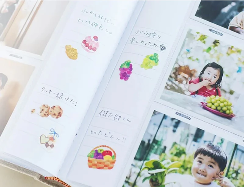 附線條筆記欄，方便記錄回憶的點點滴滴